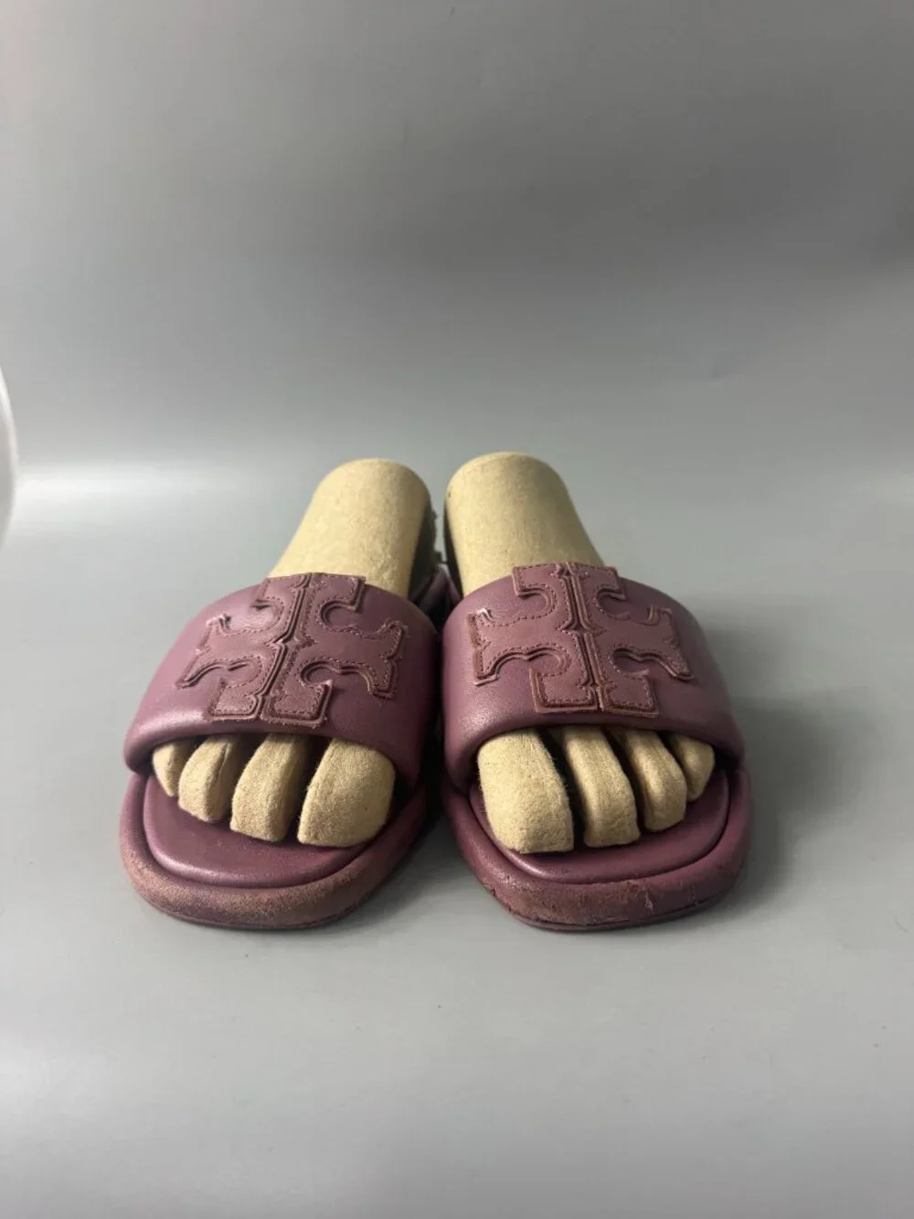 Tory Burch Double T Sport Slide Cipria, Size 8